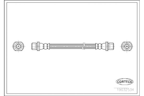 Corteco Ελαστικός Σωλήνας Φρένων - 19032534 Corteco Ελαστικός Σωλήνας Φρένων - 19032534
