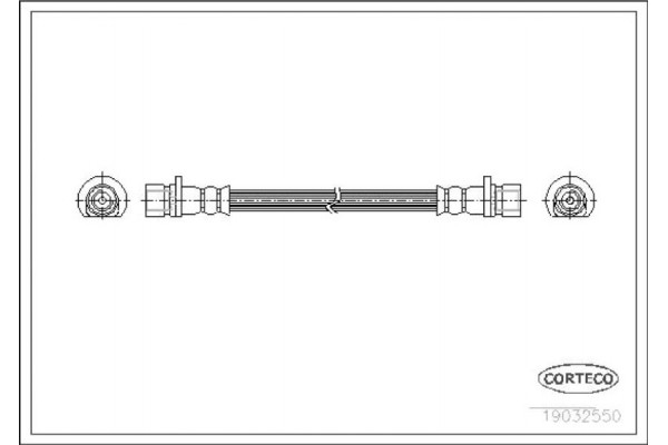 Corteco Ελαστικός Σωλήνας Φρένων - 19032550