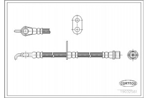 Corteco Ελαστικός Σωλήνας Φρένων - 19032581