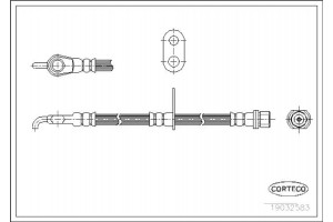 Corteco Ελαστικός Σωλήνας Φρένων - 19032583