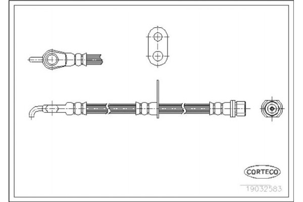 Corteco Ελαστικός Σωλήνας Φρένων - 19032583 Corteco Ελαστικός Σωλήνας Φρένων - 19032583