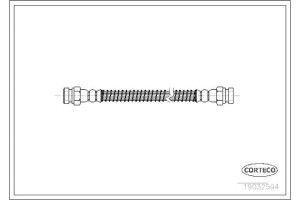 Corteco Ελαστικός Σωλήνας Φρένων - 19032594