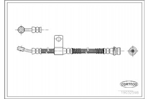 Corteco Ελαστικός Σωλήνας Φρένων - 19032598