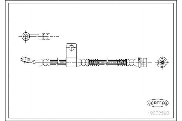 Corteco Ελαστικός Σωλήνας Φρένων - 19032598 Corteco Ελαστικός Σωλήνας Φρένων - 19032598