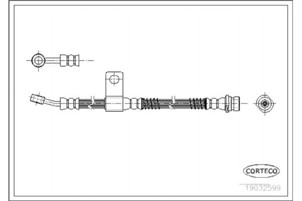 Corteco Ελαστικός Σωλήνας Φρένων - 19032599 Corteco Ελαστικός Σωλήνας Φρένων - 19032599