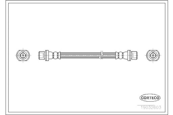 Corteco Ελαστικός Σωλήνας Φρένων - 19032603