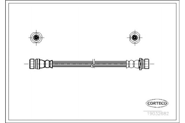 Corteco Ελαστικός Σωλήνας Φρένων - 19032682