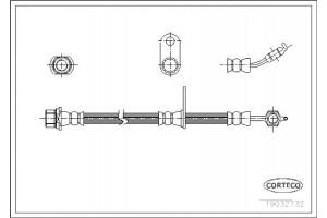 Corteco Ελαστικός Σωλήνας Φρένων - 19032732