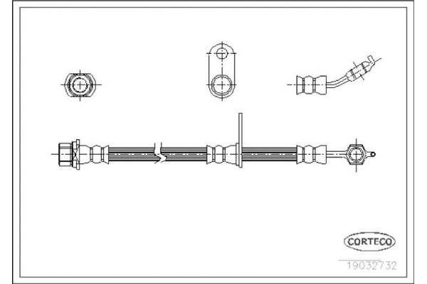 Corteco Ελαστικός Σωλήνας Φρένων - 19032732 Corteco Ελαστικός Σωλήνας Φρένων - 19032732