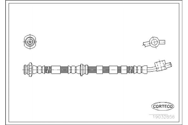 Corteco Ελαστικός Σωλήνας Φρένων - 19032856 Corteco Ελαστικός Σωλήνας Φρένων - 19032856