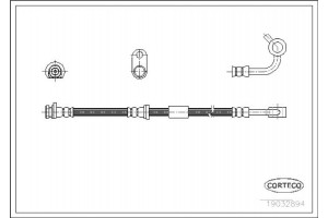 Corteco Ελαστικός Σωλήνας Φρένων - 19032894