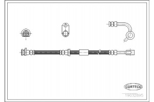Corteco Ελαστικός Σωλήνας Φρένων - 19032895