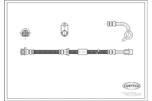 Corteco Ελαστικός Σωλήνας Φρένων - 19032895