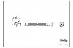 Corteco Ελαστικός Σωλήνας Φρένων - 19032949
