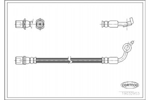 Corteco Ελαστικός Σωλήνας Φρένων - 19032953