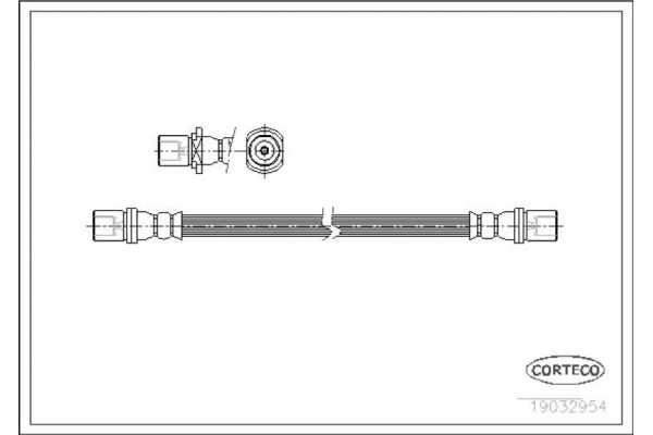 Corteco Ελαστικός Σωλήνας Φρένων - 19032954 Corteco Ελαστικός Σωλήνας Φρένων - 19032954