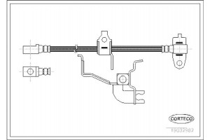 Corteco Ελαστικός Σωλήνας Φρένων - 19032982