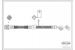 Corteco Ελαστικός Σωλήνας Φρένων - 19032996