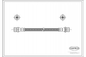 Corteco Ελαστικός Σωλήνας Φρένων - 19032997