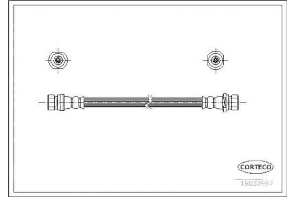Corteco Ελαστικός Σωλήνας Φρένων - 19032997