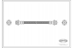 Corteco Ελαστικός Σωλήνας Φρένων - 19033027