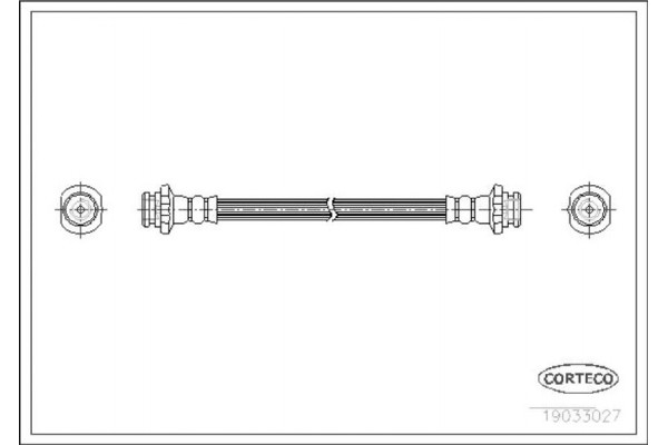 Corteco Ελαστικός Σωλήνας Φρένων - 19033027 Corteco Ελαστικός Σωλήνας Φρένων - 19033027