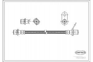 Corteco Ελαστικός Σωλήνας Φρένων - 19033052