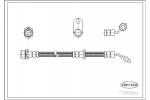 Corteco Ελαστικός Σωλήνας Φρένων - 19033054
