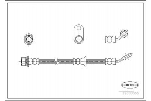 Corteco Ελαστικός Σωλήνας Φρένων - 19033055
