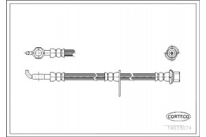 Corteco Ελαστικός Σωλήνας Φρένων - 19033074