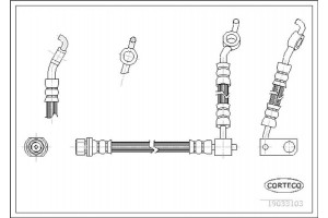 Corteco Ελαστικός Σωλήνας Φρένων - 19033103