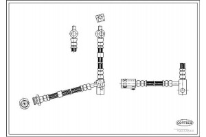 Corteco Ελαστικός Σωλήνας Φρένων - 19033544