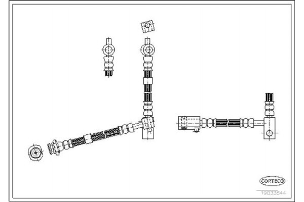 Corteco Ελαστικός Σωλήνας Φρένων - 19033544
