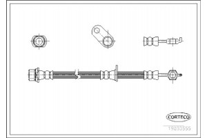 Corteco Ελαστικός Σωλήνας Φρένων - 19033555