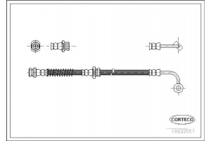 Corteco Ελαστικός Σωλήνας Φρένων - 19033557
