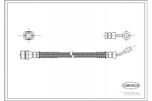 Corteco Ελαστικός Σωλήνας Φρένων - 19033580