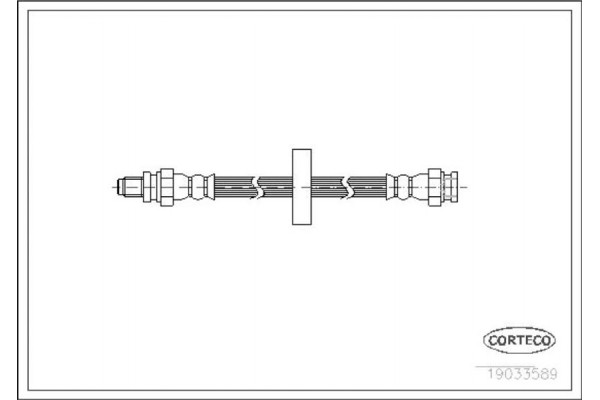 Corteco Ελαστικός Σωλήνας Φρένων - 19033589 Corteco Ελαστικός Σωλήνας Φρένων - 19033589