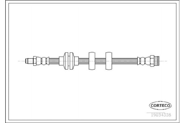 Corteco Ελαστικός Σωλήνας Φρένων - 19034338 Corteco Ελαστικός Σωλήνας Φρένων - 19034338
