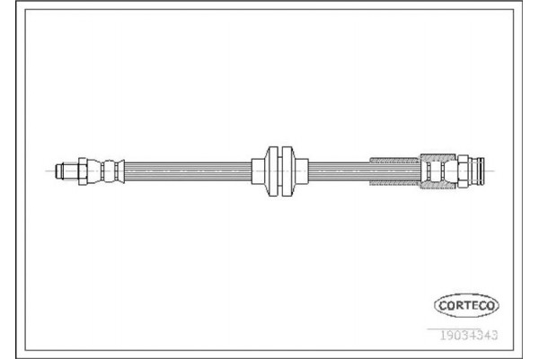 Corteco Ελαστικός Σωλήνας Φρένων - 19034343 Corteco Ελαστικός Σωλήνας Φρένων - 19034343