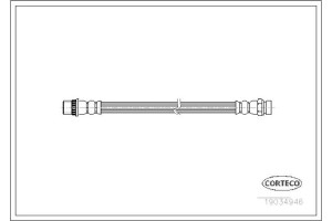 Corteco Ελαστικός Σωλήνας Φρένων - 19034946