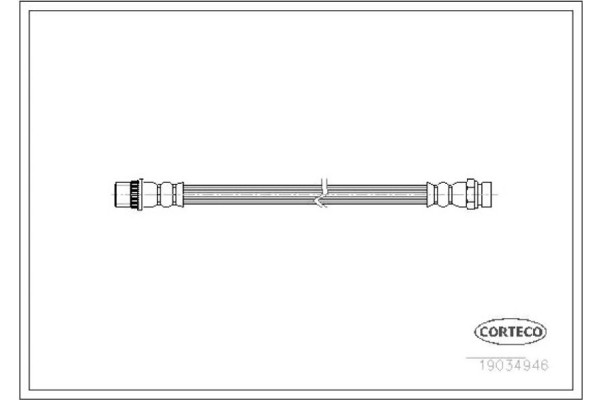 Corteco Ελαστικός Σωλήνας Φρένων - 19034946