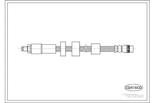 Corteco Ελαστικός Σωλήνας Φρένων - 19034948