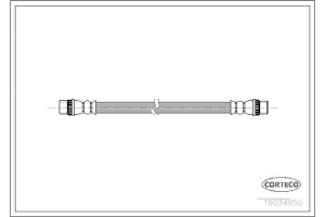 Corteco Ελαστικός Σωλήνας Φρένων - 19034950