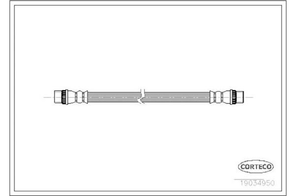 Corteco Ελαστικός Σωλήνας Φρένων - 19034950 Corteco Ελαστικός Σωλήνας Φρένων - 19034950