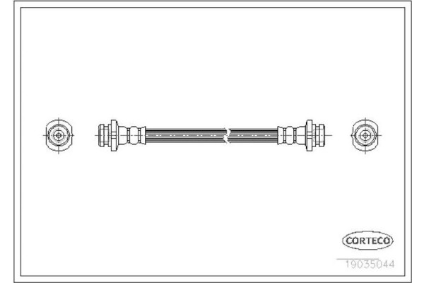 Corteco Ελαστικός Σωλήνας Φρένων - 19035044 Corteco Ελαστικός Σωλήνας Φρένων - 19035044