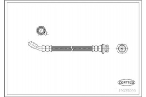 Corteco Ελαστικός Σωλήνας Φρένων - 19035051