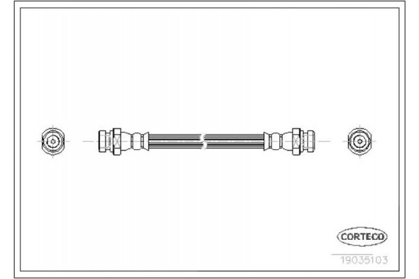 Corteco Ελαστικός Σωλήνας Φρένων - 19035103