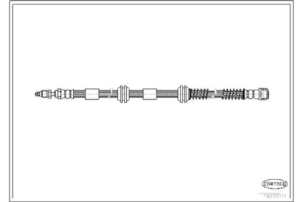 Corteco Ελαστικός Σωλήνας Φρένων - 19035111