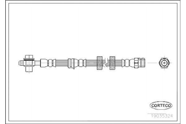 Corteco Ελαστικός Σωλήνας Φρένων - 19035324 Corteco Ελαστικός Σωλήνας Φρένων - 19035324