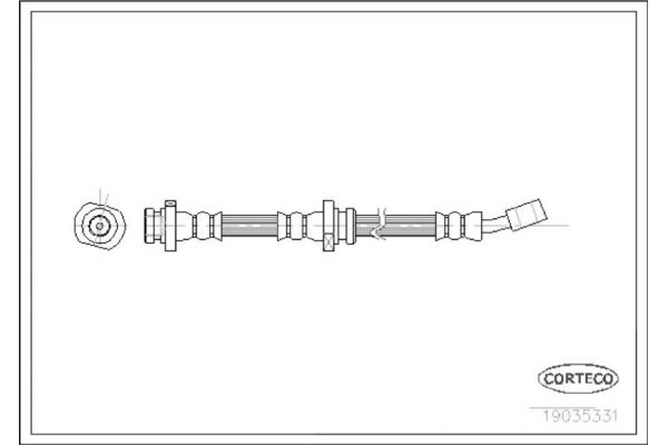 Corteco Ελαστικός Σωλήνας Φρένων - 19035331